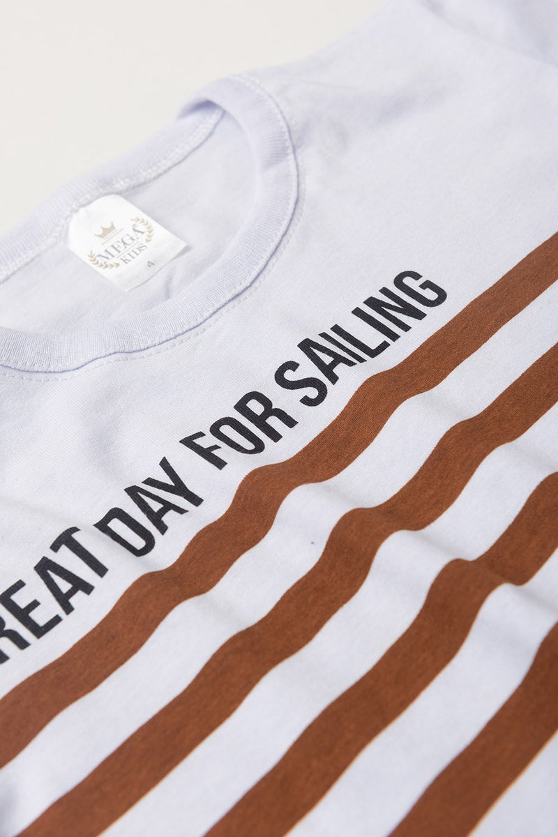 Conjunto Infantil Verão Masculino Great Day - Branco