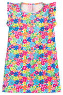 Vestido Infantil Verão Feminino Flores - Colorido