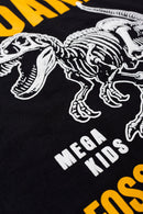 Pijama Infantil Verão Masculino Roar - Preto