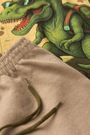 Conjunto Infantil Verão Masculino Dino de Boné - Verde