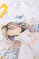 Pijama Infantil Manga Longa Feminino Princess - Branco