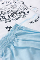 Pijama Infantil Manga Longa Masculino Game - Branco