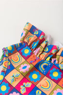 Conjunto Infantil Verão Feminino Pantalona Faella Colorido - Bordo