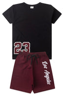 Conjunto Infantil Verão Masculino Los Angeles - Preto