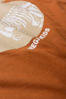 Pijama Infantil Verão Masculino Dino Esqueleto - Caramelo