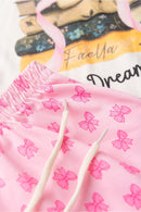 Conjunto Infantil Verão Feminino Livros - Off White