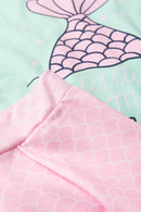 Conjunto Infantil Verão Feminino Sereia - Verde