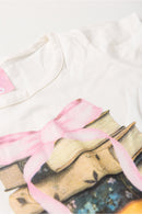 Conjunto Infantil Verão Feminino Livros - Off White