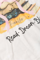 Conjunto Infantil Verão Feminino Livros - Off White