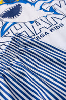 Pijama Infantil Verão Masculino Shark - Branco