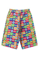 Conjunto Infantil Verão Feminino Pantalona Faella Colorido - Bordo