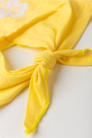 Conjunto Infantil Verão Feminino Regata Vacay Ready - Amarelo