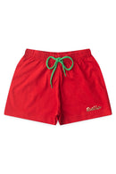 Conjunto Cropped Infantil Verão Feminino Cherry - Off White