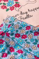 Conjunto Infantil Verão Feminino Summer Day Happy - Salmão