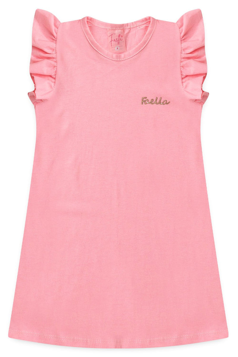 Vestido Infantil Verão Feminino Faella - Rosa