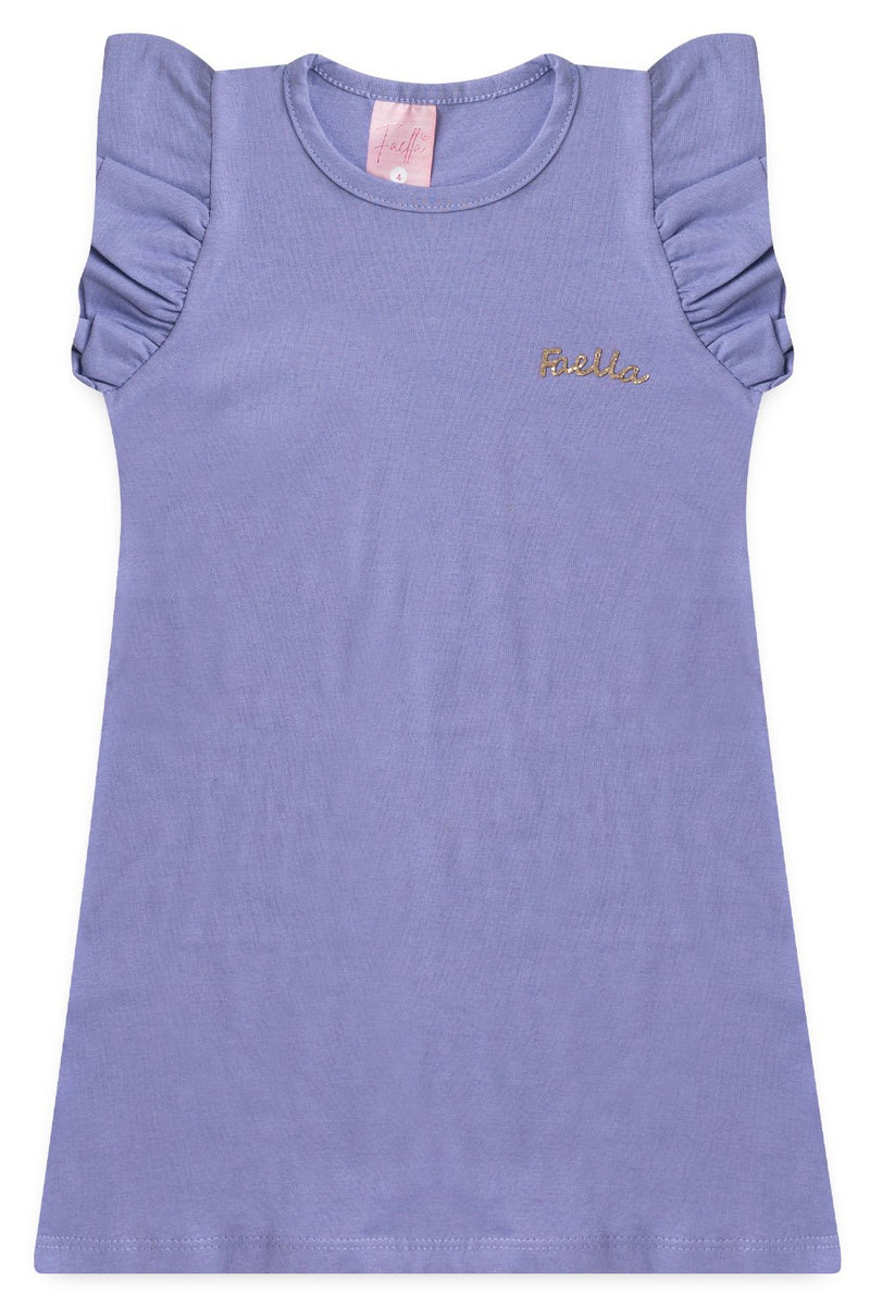 Vestido Infantil Verão Feminino Faella - Lilás