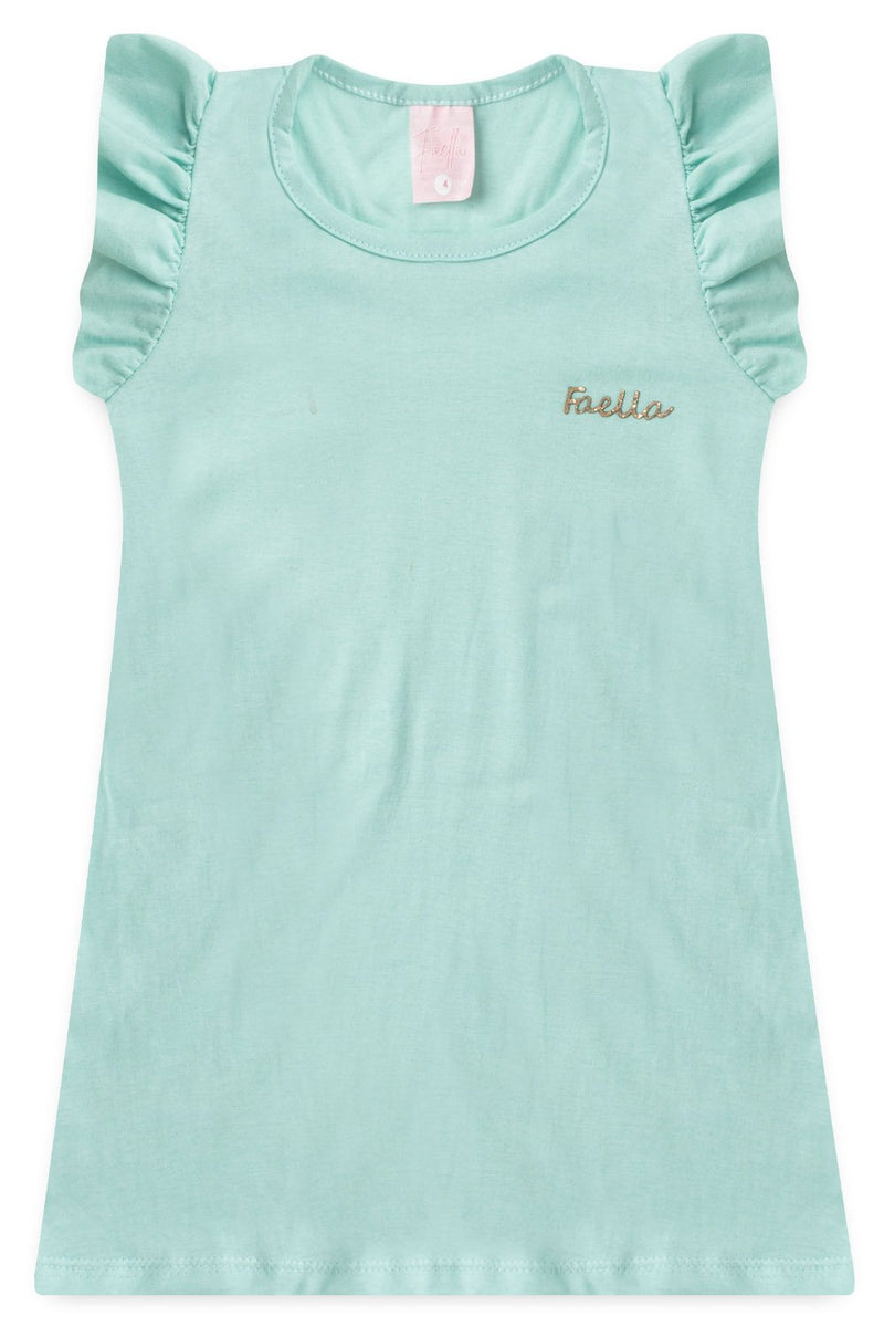 Vestido Infantil Verão Feminino Faella - Verde