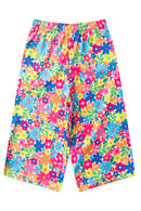 Conjunto Infantil Verão Feminino Pantalona Faella Florido - Amarelo
