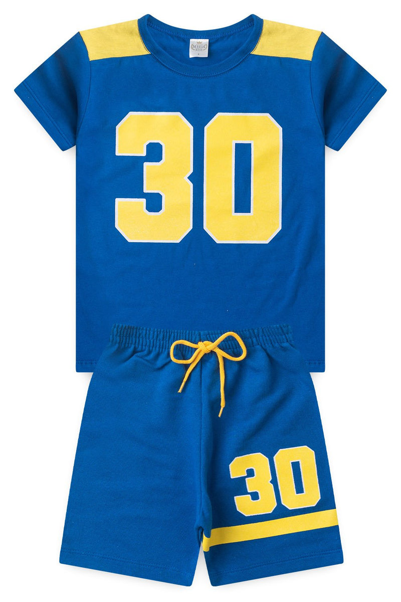 Conjunto Infantil Verão Masculino Mega 30 - Royal