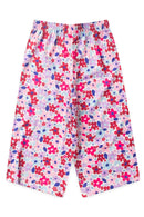 Conjunto Infantil Verão Feminino Pantalona Faella Florido - Pink