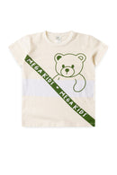 Conjunto Infantil Verão Masculino Ursinho Mega - Off