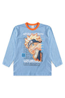 Pijama Infantil Manga Longa Masculino Naruto - Azul