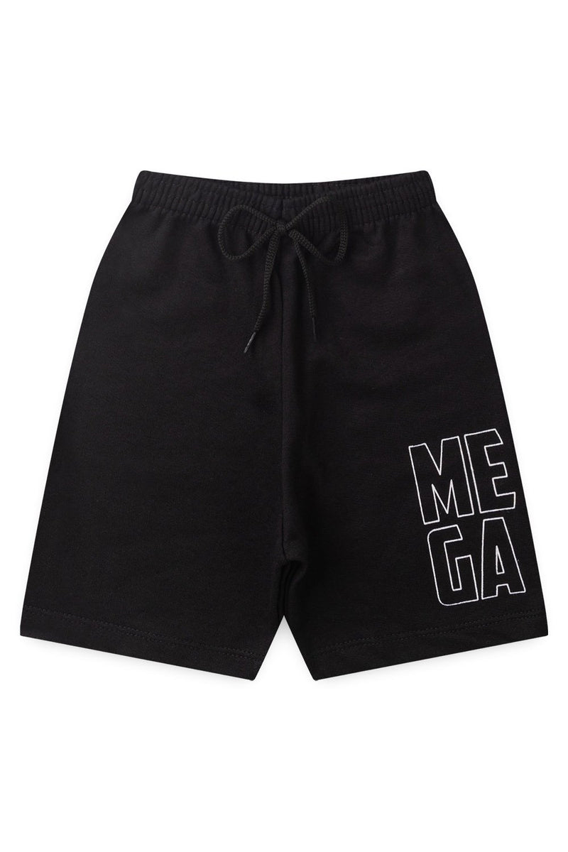 Conjunto Infantil Verão Masculino Mega - Preto