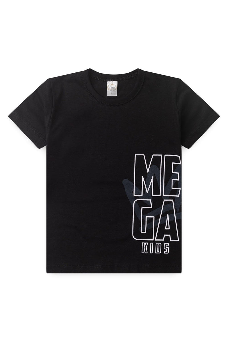 Conjunto Infantil Verão Masculino Mega - Preto