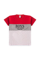Conjunto Infantil Verão Masculino Boys Good Mood - Vermelho