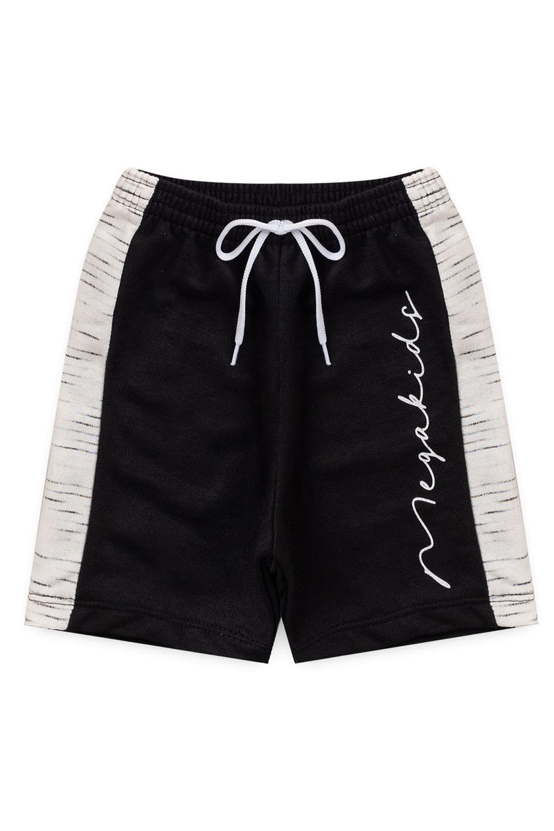 Conjunto Infantil Verão Masculino Listras - Vermelho