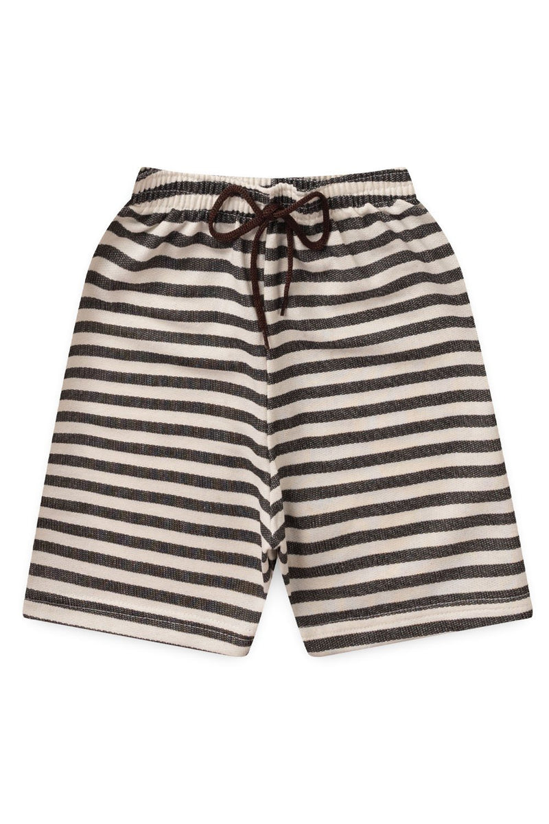 Conjunto Infantil Verão Masculino Plaquinha Coroa - Branca