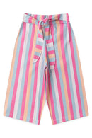 Conjunto Infantil Verão Feminino Pantalona Faella - Pink