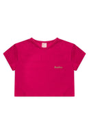 Conjunto Infantil Verão Feminino Pantalona Faella - Pink