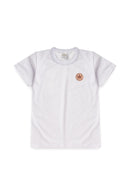 Conjunto Infantil Verão Masculino Plaquinha Coroa - Branca