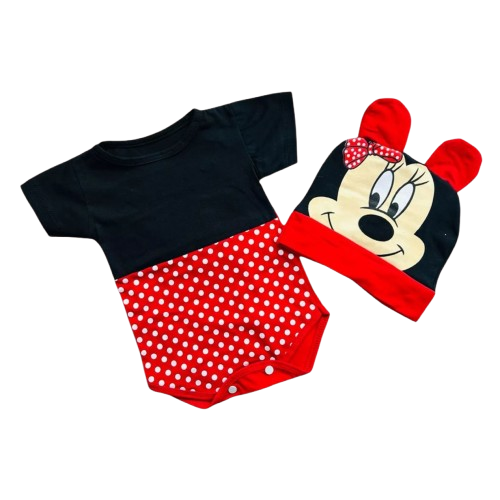 Roupa De Bebê Conjunto Body e Touca