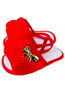 Pantufa Peluciada com Laço