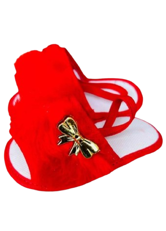 Pantufa Peluciada com Laço