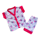 Roupa De Bebê Pijama Curto Menina Rosa