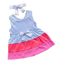 Roupa de Bebê Vestido e Faixa Três Marias