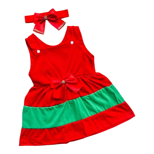 Roupa de Bebê Vestido e Faixa Três Marias