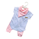 Body Curto E Bandana rosa bebê