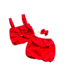 Roupa de Bebê Cropped, Short e Faixa