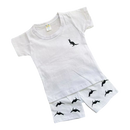 Roupa De Bebê Conjunto Camiseta Canguru branco