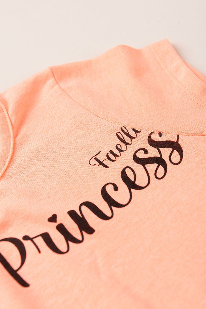 Vestido Infantil Verão Feminino Little Princess - Salmão