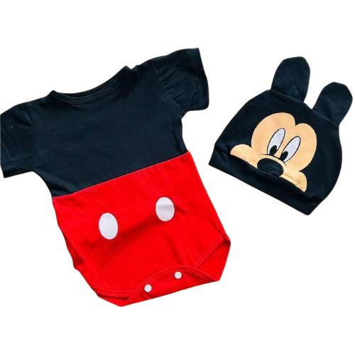 Roupa De Bebê Conjunto Body e Touca