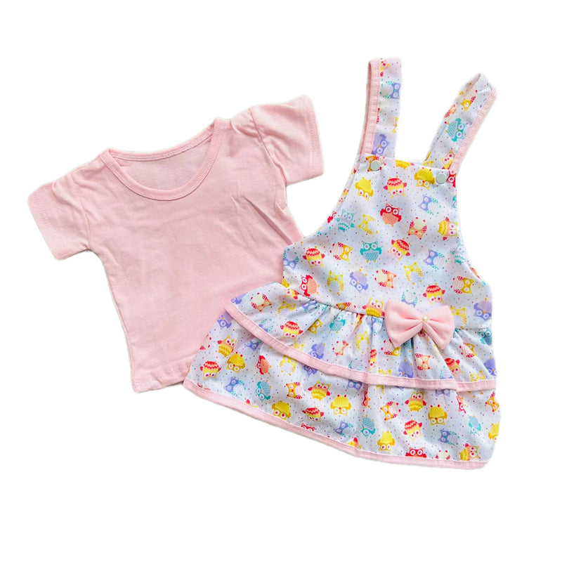 Kit Bebê 2 Peças Vestido + camiseta