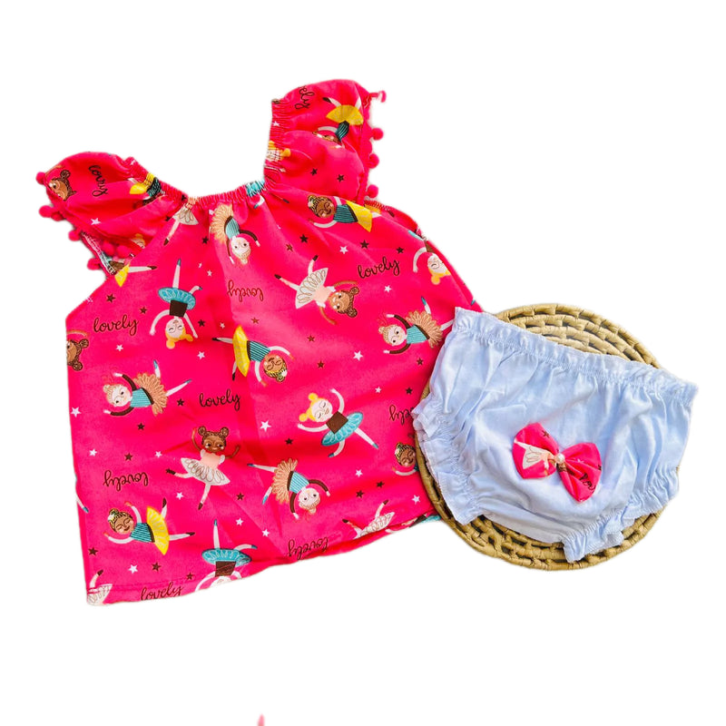 Kit Bebê 2 Peças Vestido + Calcinha