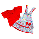 Kit Bebê 2 Peças Vestido + camiseta