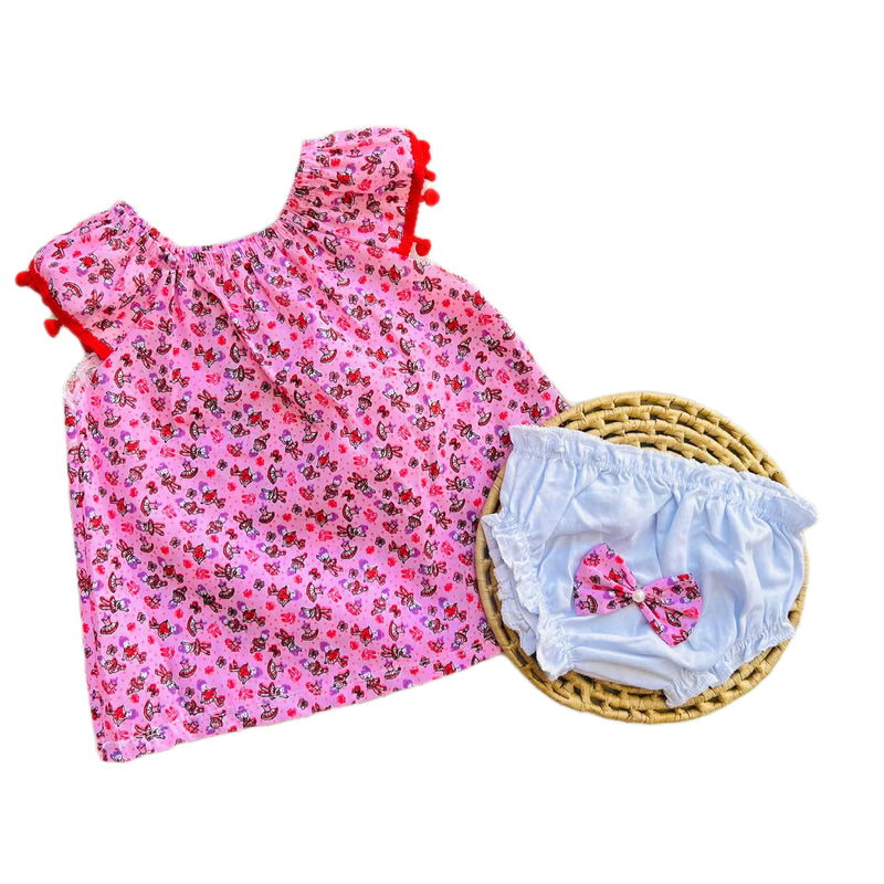 Kit Bebê 2 Peças Vestido + Calcinha