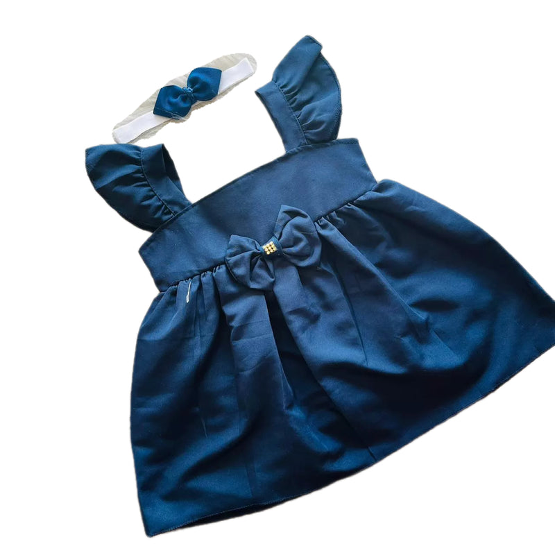 Kit Bebê 2 Peças Vestido + Tiara